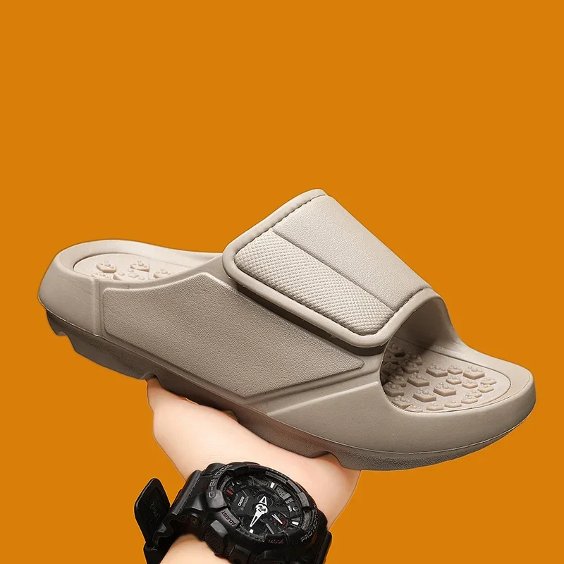 Men Massage Slippers New Summer Sides Indoor Outdoor Sandals Beach Casual Shoes Soft Sole Slides Men Flip-flops Men's Footwear