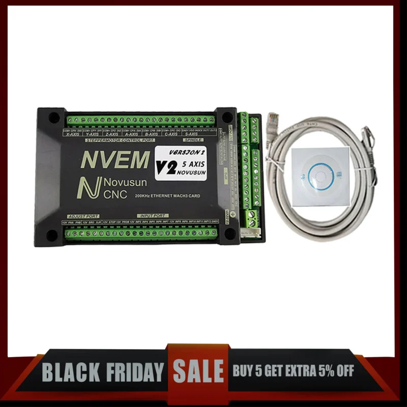 Nvem Mach3 Control Card Is Used For 200Khz Ethernet Port Of 3-/4-/5-/6-Axis Cnc Router