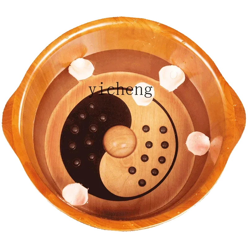 XK Foot Bath Wooden Bucket Feet-Washing Basin Feet Bathing Tub Foot Bath Barrel Foot Barrel Magnet  Foot Bath