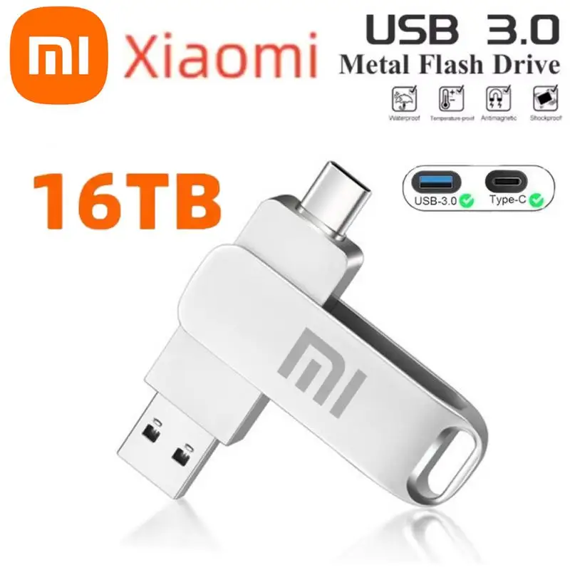 

USB-флеш-накопитель Xiaomi, 16 Тб, 3,2 ГБ, 512 ГБ