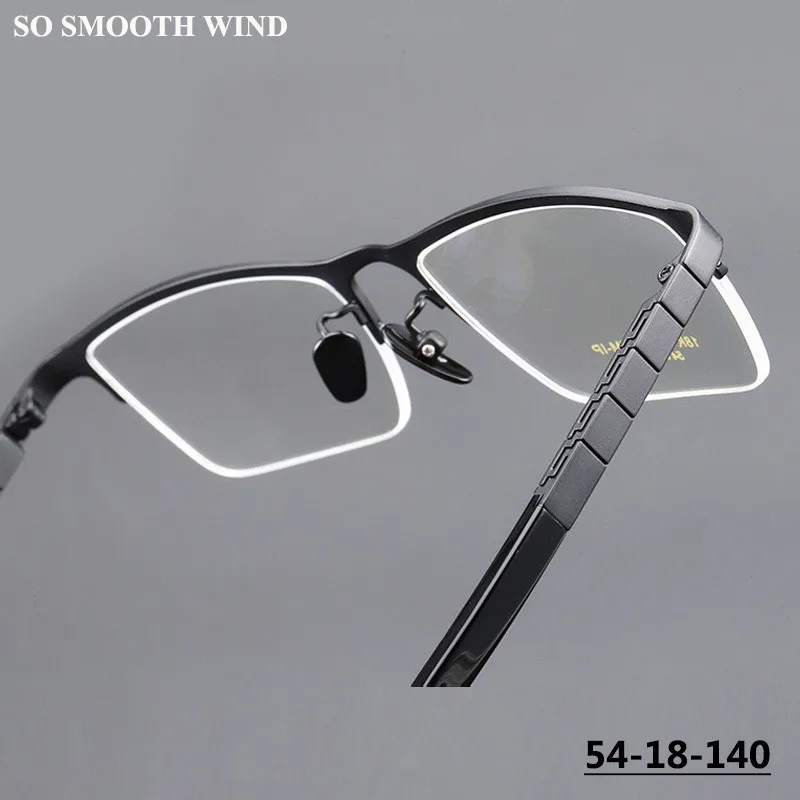 

Half Frame Titanium Eyeglasses Ultralight Men Business Spectacles High Quality Elastic Leg Glasses Frames Half-rim Eyewear Gafas