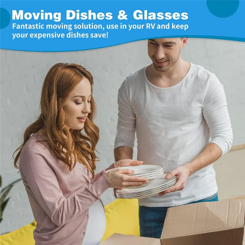 AAAF 60 قطعة سميكة لينة ورأى لوحة فاصل مقسم للصين ، طبق ، صلصة القهوة التراص حماية التخزين #5