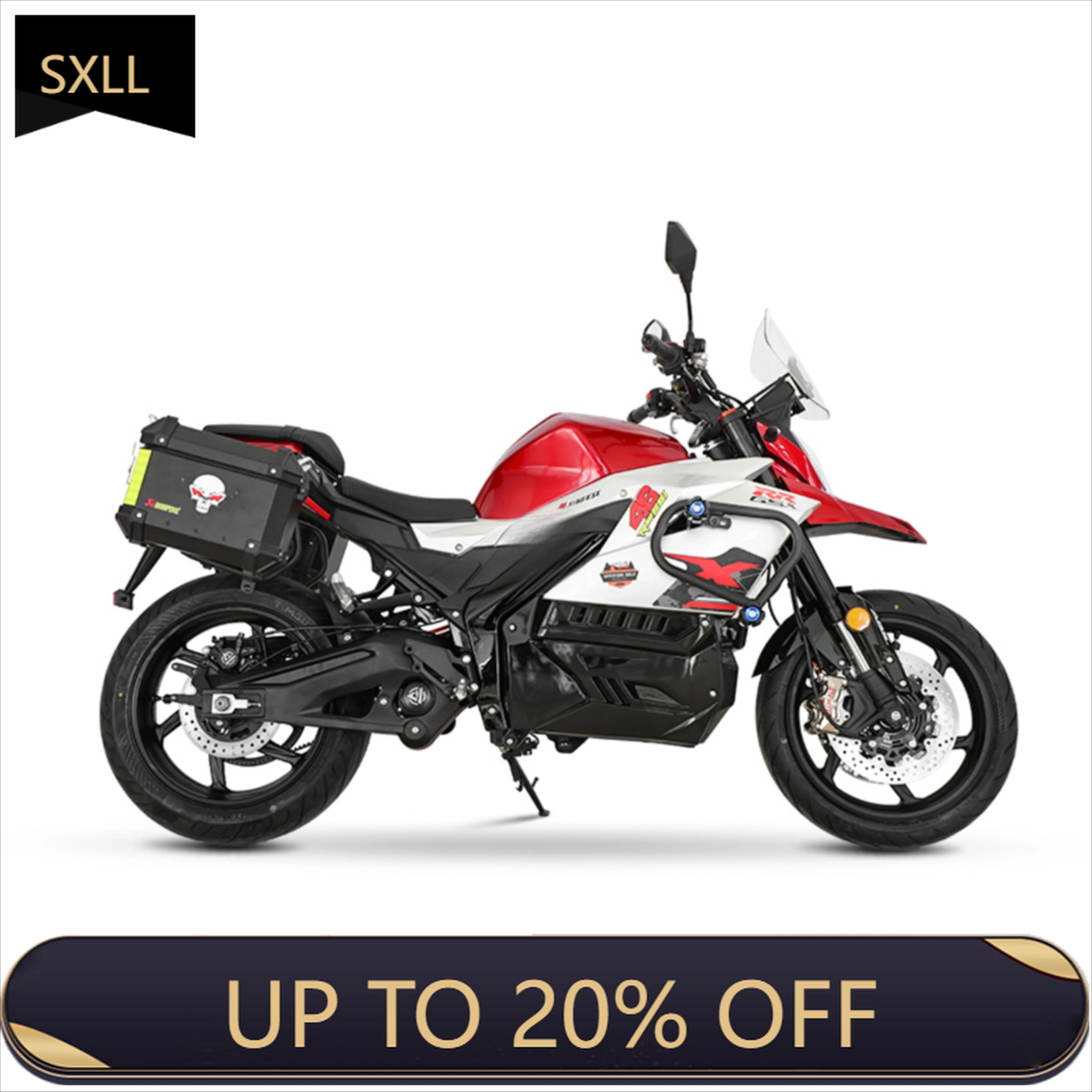 SXLL Top Version Off-Road Electric Motorcycle with Mid-mounted Belt Motor 15KW 96V Lithium Battery 160km/h Speed