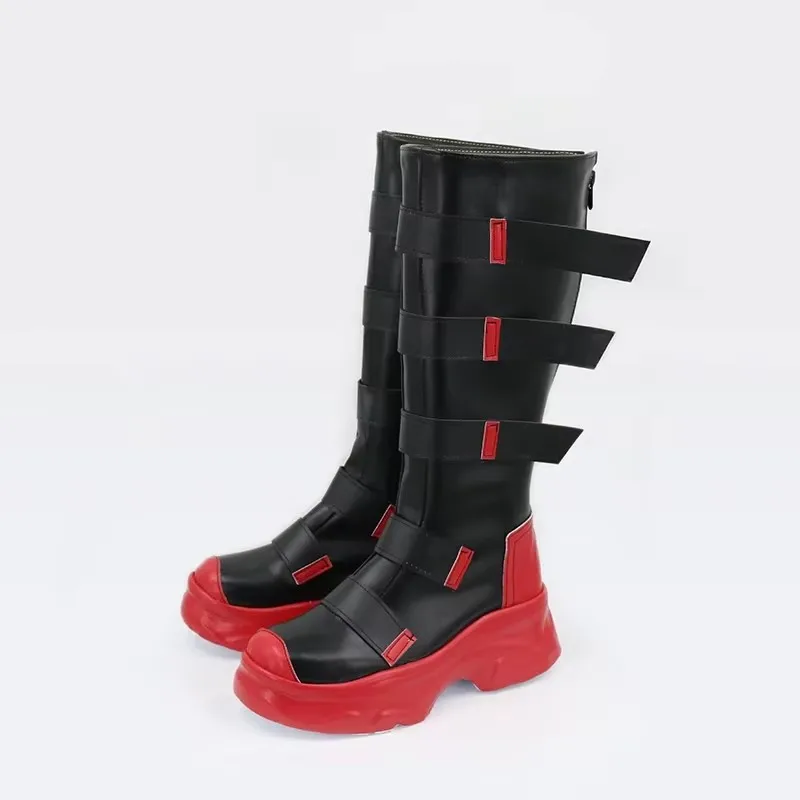 Bat Red Jason Boots Cosplay Kostuum Volwassen Meisjes Halloween Bruiloft Todd Schoenen Jongens Op maat gemaakt