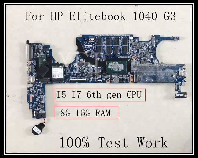 

For HP Elitebook 1040 G3 Laptop Motherboard DA0Y0FMBAJ1 With I5 I7 CPU 8G 16G RAM 100% Test Work