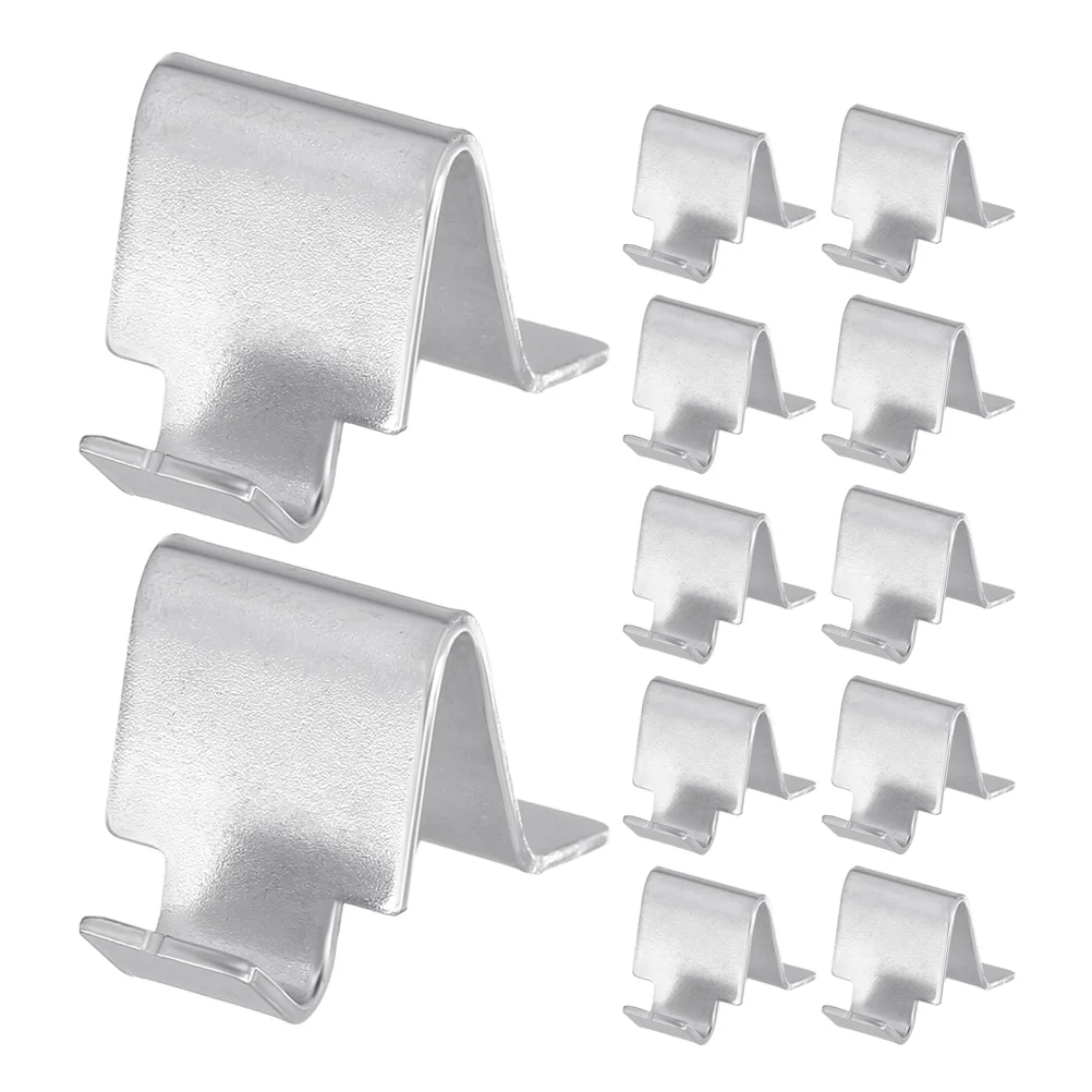 20 Pcs Partition Buckle Cabinet Door Card Holder Filing Kitchen Shelf Brackets Support Clips File Hangers for Cabinets