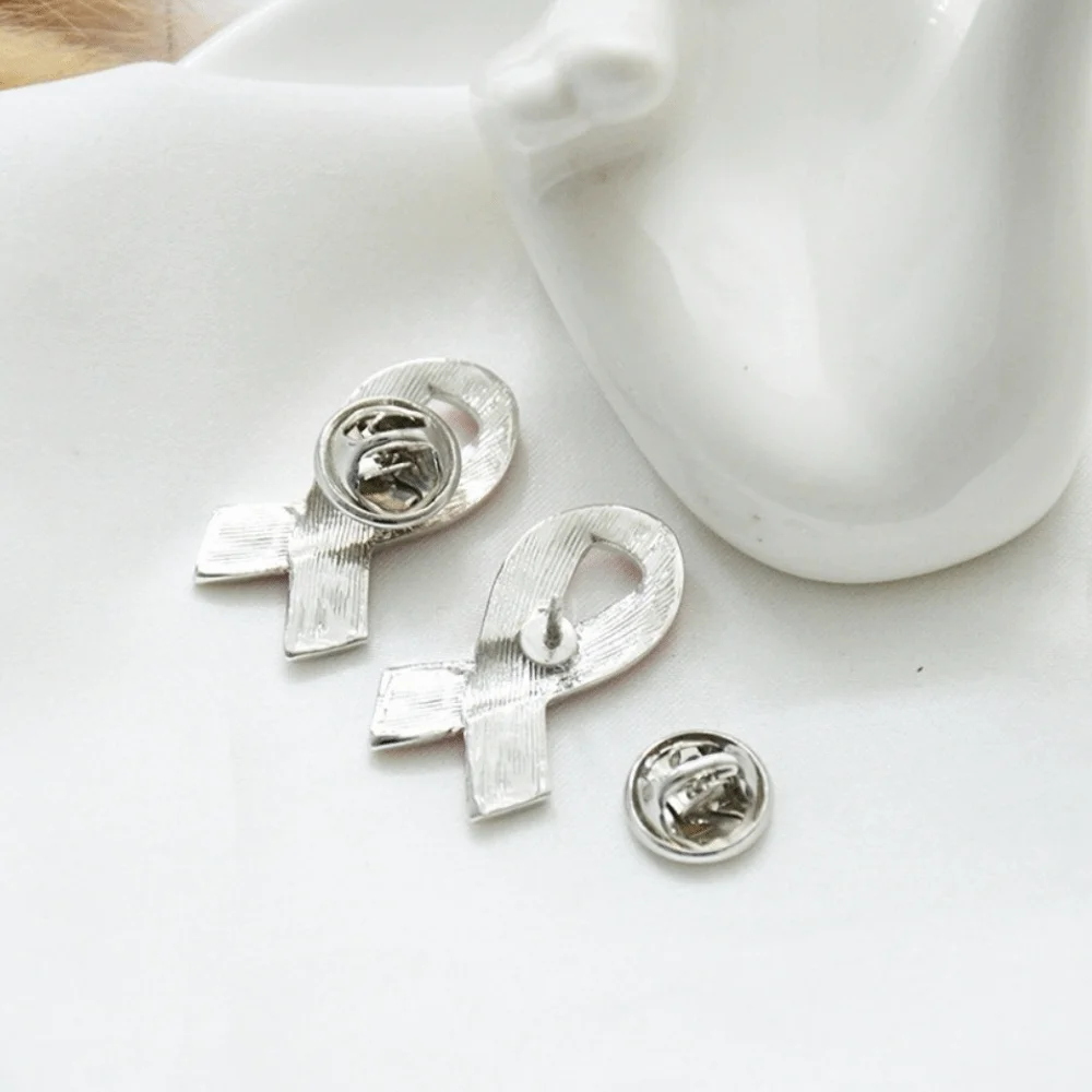 حجر الراين كريستال الشريط الأسود دبوس الوعي سرطان الملفوف جنازات تذكارية دبوس التلبيب دبوس سرطان الثدي القوس الأسود بروش دبوس #2