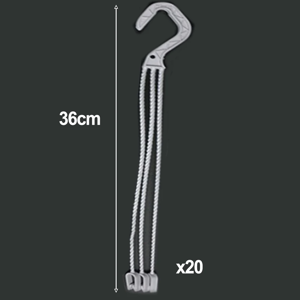 Plant Hooks Flowerpot Hook With 3 Uprights 20pcs 36mm Baskets Ceramic White Flower Stand Multipurpose U-shaped Hanger Clip Tough