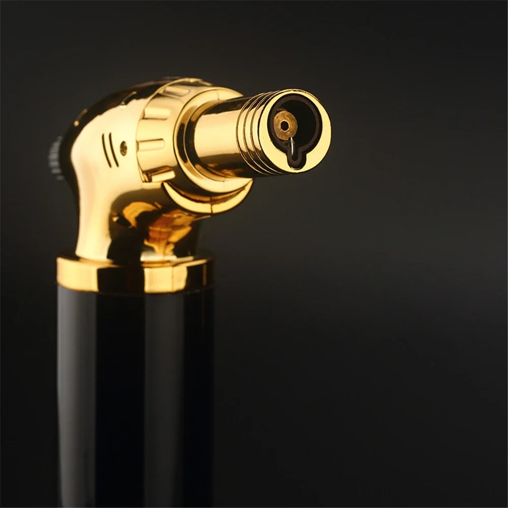 Big Firepower Jet Flame Lighter Three Fire Butane Gas Lighter Outdoor BBQ Kitchen Cooking Welding Torch Flame Gun Cigarette Tool