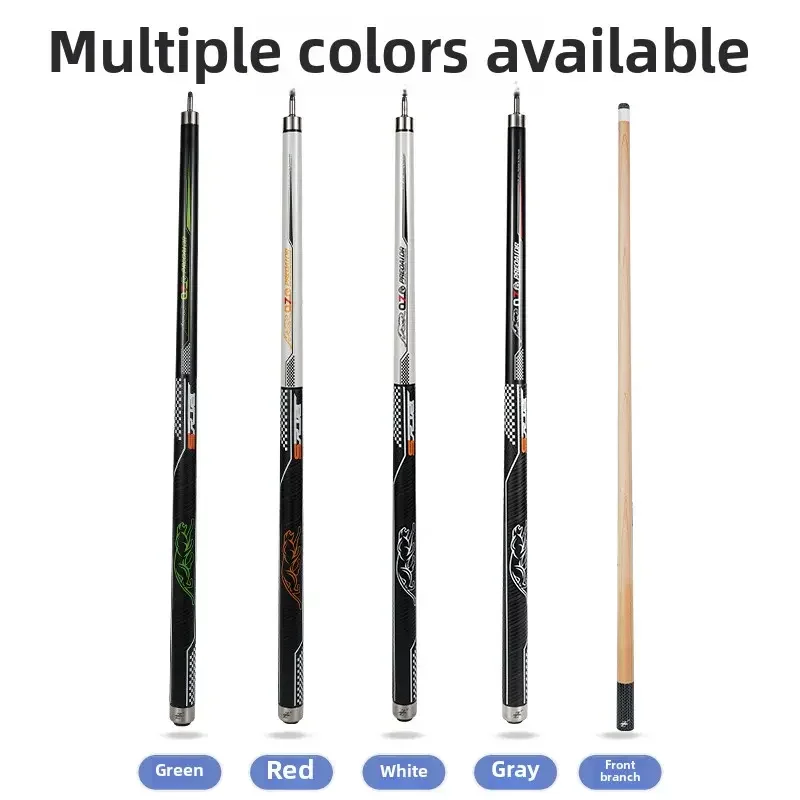 

13mm Leopard Q7 Snooker Cue Chinese Black Eight Ball Big Head American Nine Ball Maple Butt Sleeve for Bar Billiards Club Use