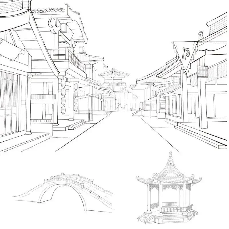 Illustrator picture album tutorial ancient style hand painting comic tutorial book animation character sketch introduction