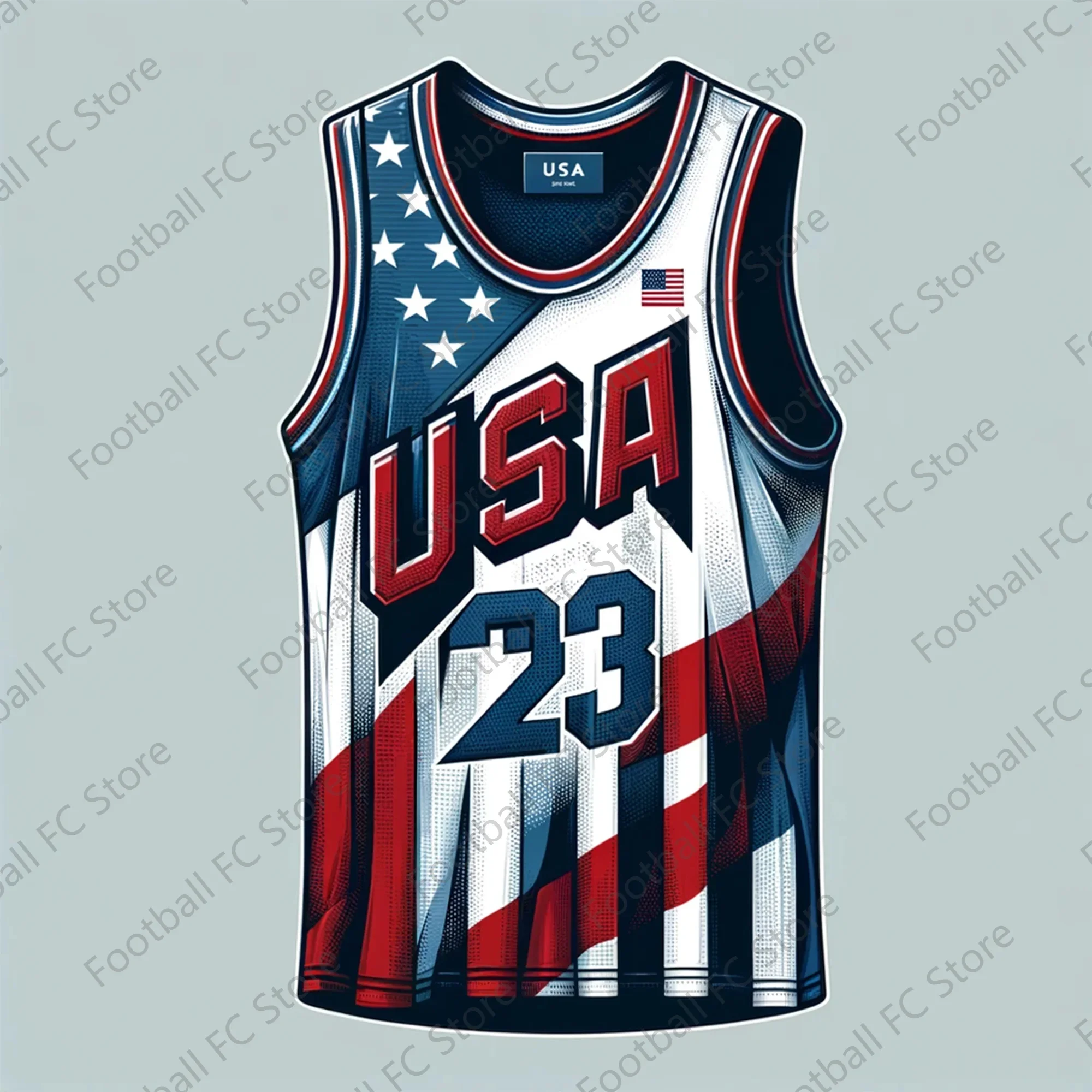 New USA Special Basketball Edition Vest Fans Special Edition Jersey Number 23 Training Uniform Basketball Jersey Workout vest