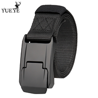 Men's Women's Belt Adjustable Military Nylon Belt Men's Outdoor Travel Tactical Belt with Metal Buckle Pants 125cm