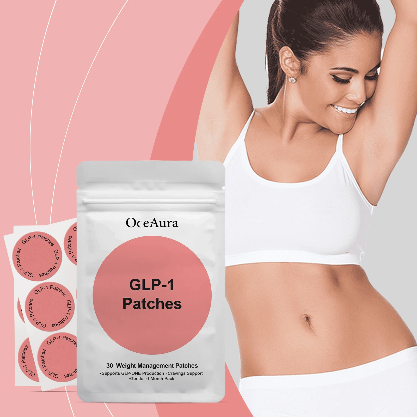 GLP-1 Weight Management Patches Body Shaping Slimming Burning Fat Improve Stomach Belly Ensure Lasting Weight Loss Results