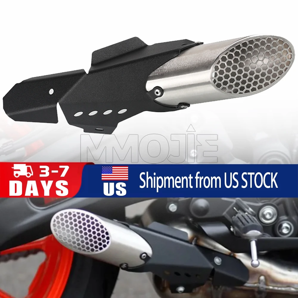 

Motorcycles For YAMAHA YZF R7 YZFR7 MT07 TRACER 7 /GT MT-07 Race Style Exhaust Cover Exhaust Muffler Pipe 2021-2024 2023 2022