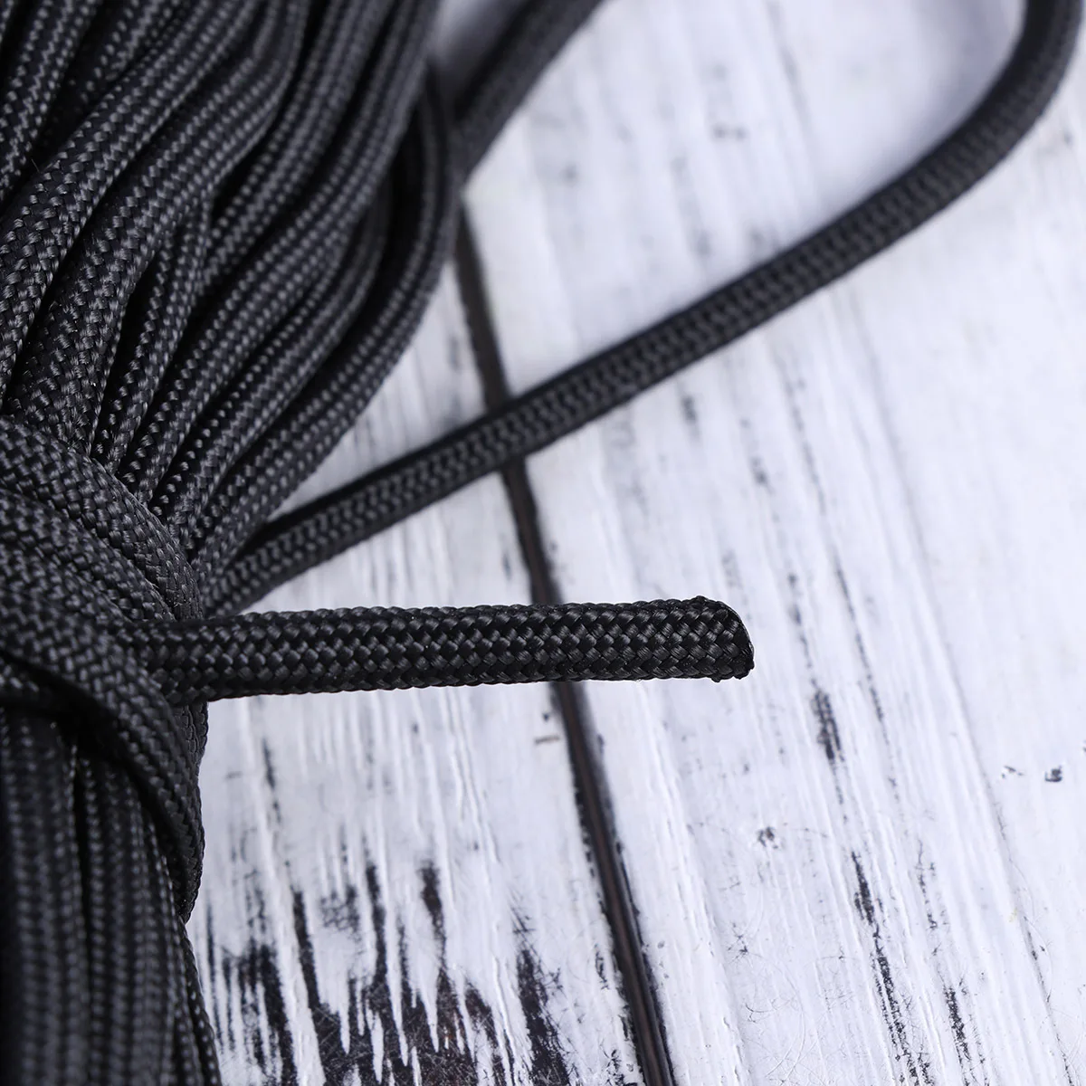 

7 Meters Black Paracord Rope Heavy Duty Survival Parachute Cord For Camping Hiking Fishing Outdoor Emergency Kit Braid Cord