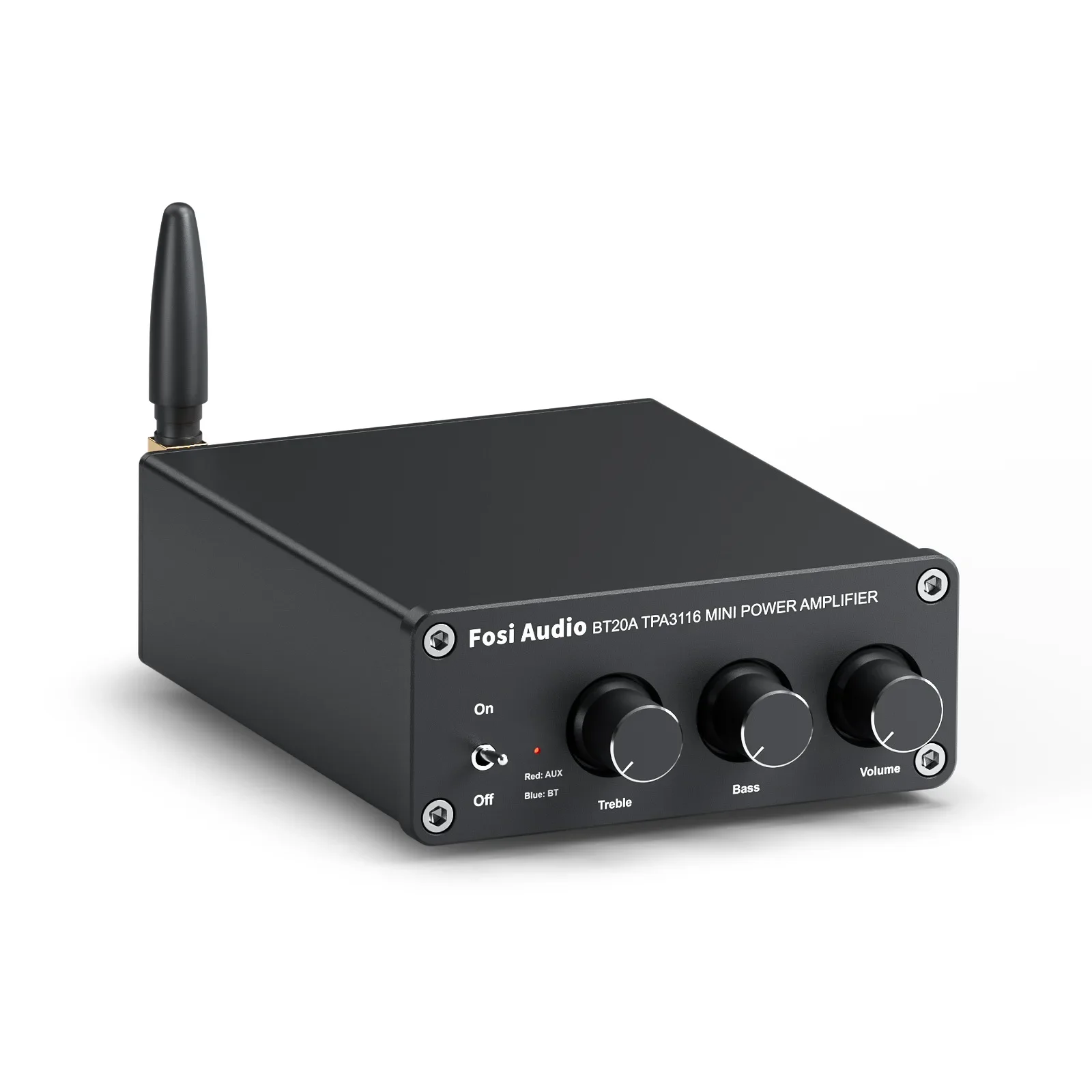 BT20A Stereo 2-channel Desktop Digital Power Amplifier, Bluetooth 5.0 Class D Mini Power Amplifier