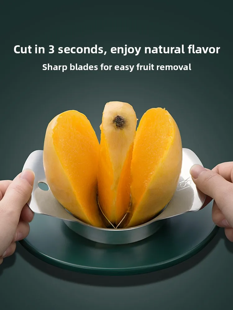 

Mango Slicer Fruit De Divider 304 Stainl Steel Kitchen Tool for Cutting Mangoes And Removing Skin