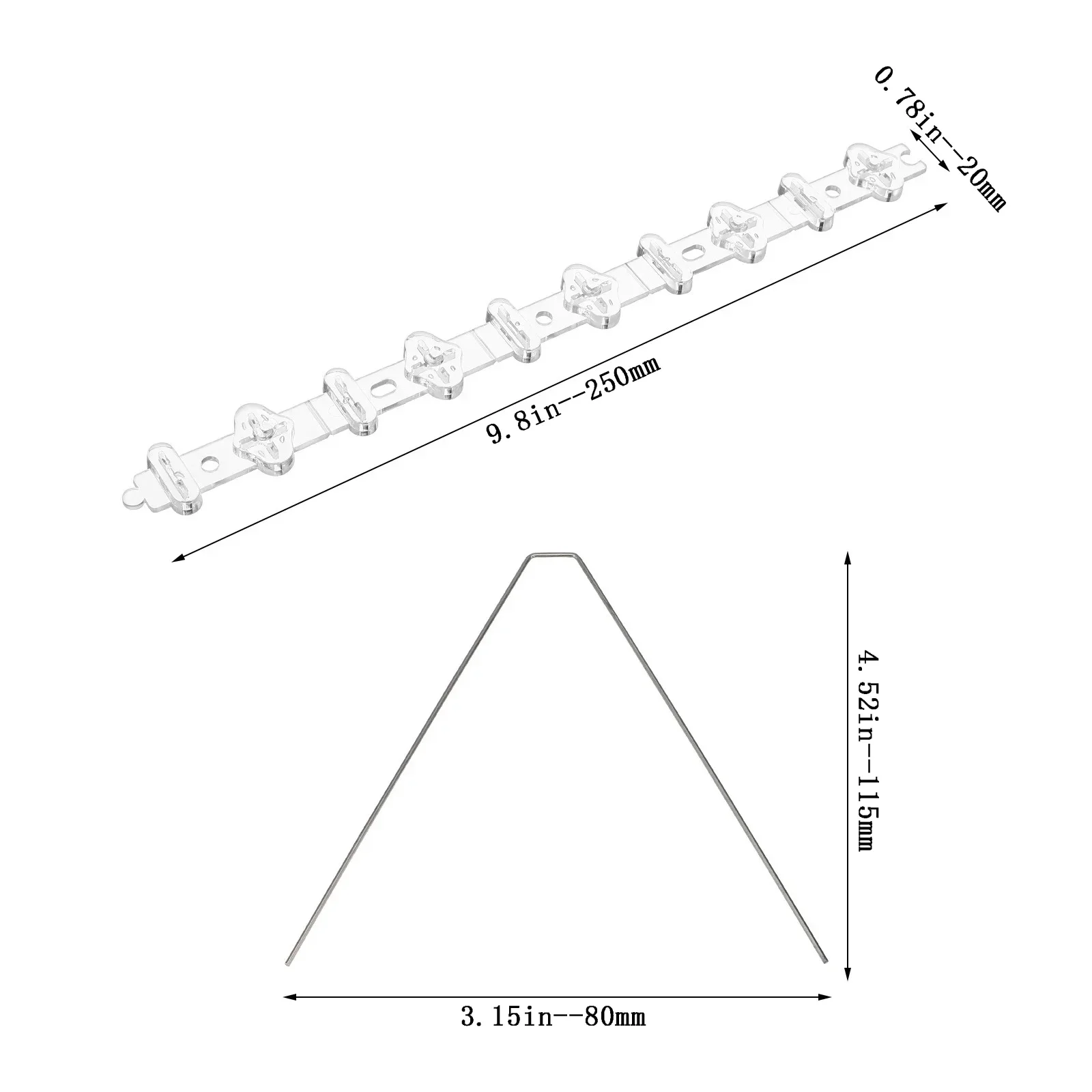 Durable Bird Spikes For Pigeons Small Birds，Anti-Bird Nest Fence Spike For Deterring Birds, Crows, Smooth Easy To Use 12/14Pcs