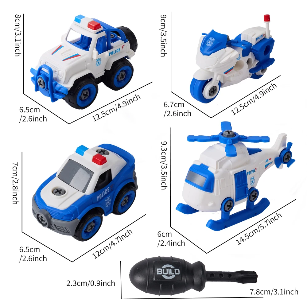 Kids Toys  Car Motorcycles Vehicles Toy DIY Assembly Toy With Screwdriver Tool Set Children Toy Christmas Gift Birthday Present