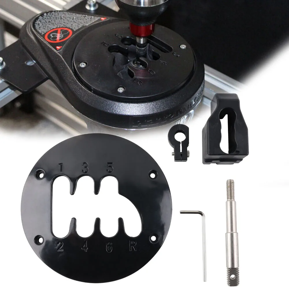 

140mm/95mm/75mm Lever Simulator Game Gear Short Throw Damping Shifter for Thrustmaster TH8A 6 Speed Cover