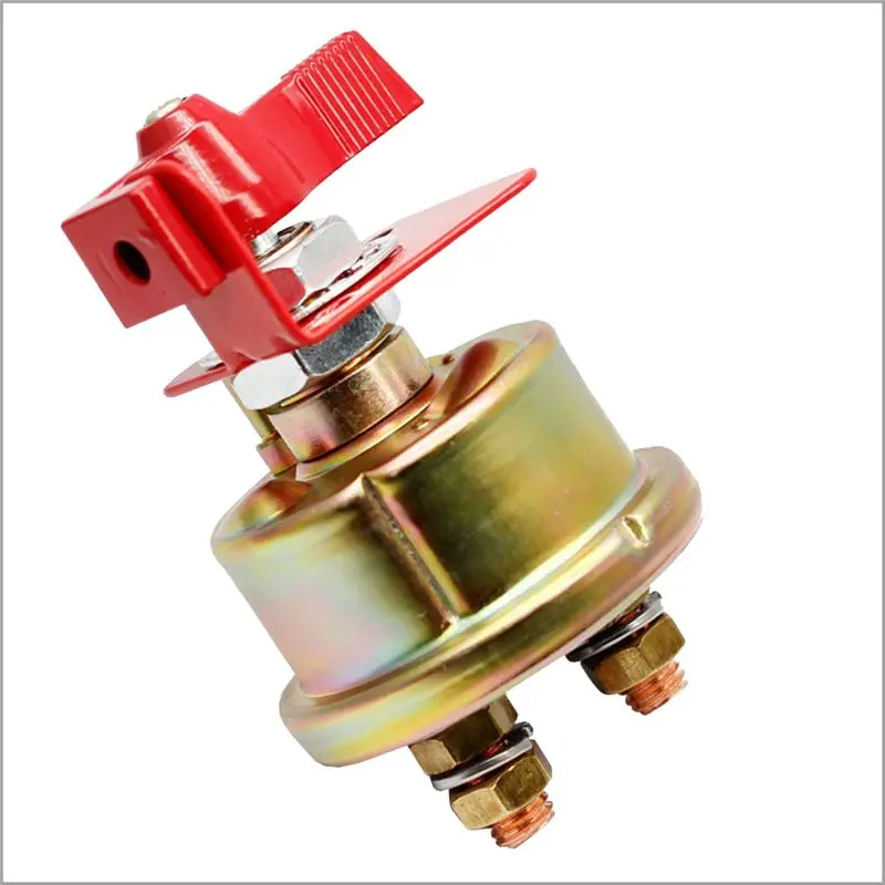 

ABXV-Universal Forklift Excavator-Marine Battery Disconnect Switch Power Cut Off Battery Switch Metal Knob With Lock Bracket