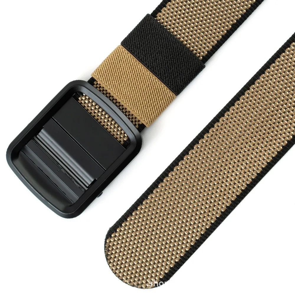 Модный нейлоновый мужской ремень без дырок, классический регулируемый веб-ремень, удобный мягкий джинсовый ремень, повседневные мероприятия