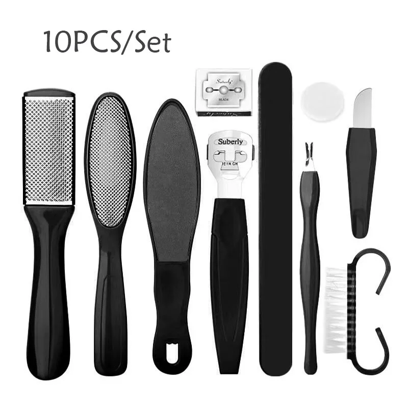 Foot Scrubber Dead Skin Foot Board Rub Set Steel Foot Board File Dead Skin Calluse Pedicure Tool Foot Grinder Foot Care