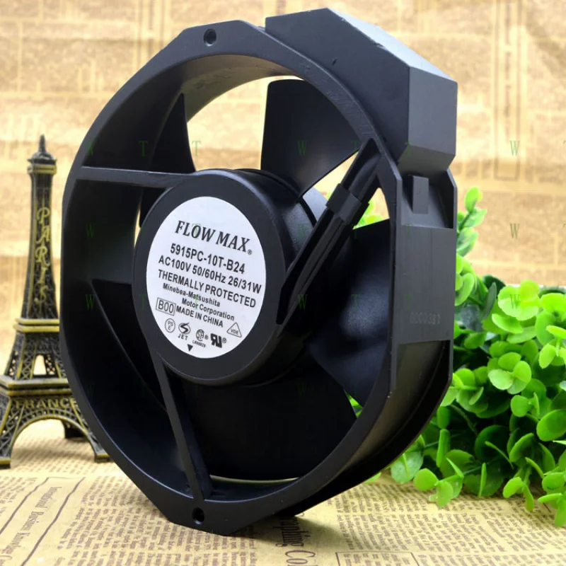 

H for Original NMB FLOW MAX 5915PC-10T-B24 17238 AC100V 31W axial fan