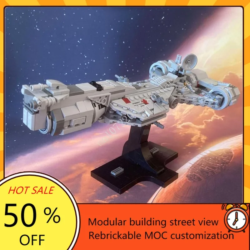

554PCS Consular-Class Cruiser Midi Scale Space War Military MOC SpaceShip Battle Model Custom Puzzle DIY Assembly Model Toy Gift