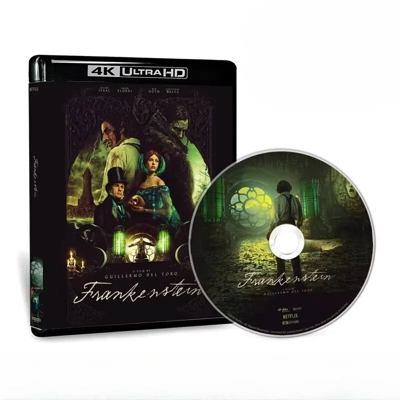 4K UHD Frankenstein (2025) Compatible con PS5 XSX Disco Blu-ray de Ultra Alta Definición HDR10 Alta Definición