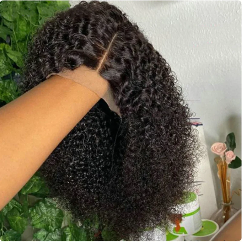 12A Kinky Curly Short Bob Wigs Human Hair 13x4 Lace Frontal Wigs Glueless Isee Brazilian Remy Wigs Curly Bob For Women