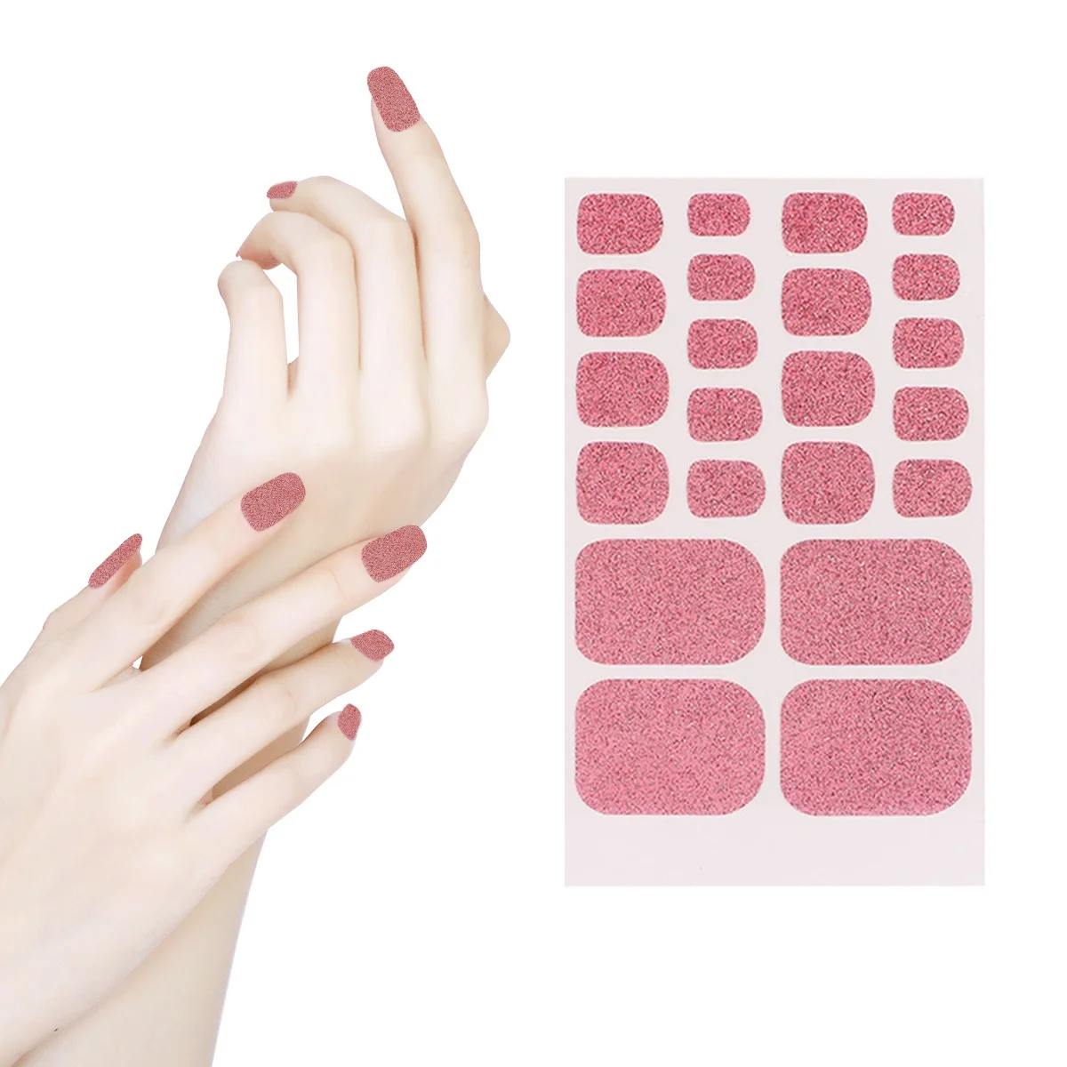 

1Pcs Glitter Nail Art Sticker Durable Lightweight Creative DIY Nail Beauty Decal Manicure Decoration for Natural Artificial