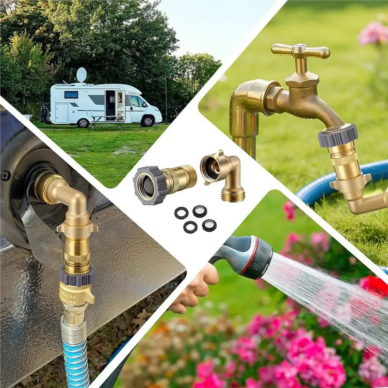 RV Water Regulator 90 Degree Elbow For Campers Trailers Outdoor Faucet Washing Machines And Irrigation Systems