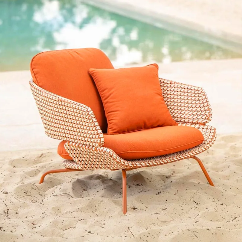 XL Outdoor Sofa Courtyard Rainproof Sunproof Casual Villa Garden Furniture Hotel Balcony Table And Chair
