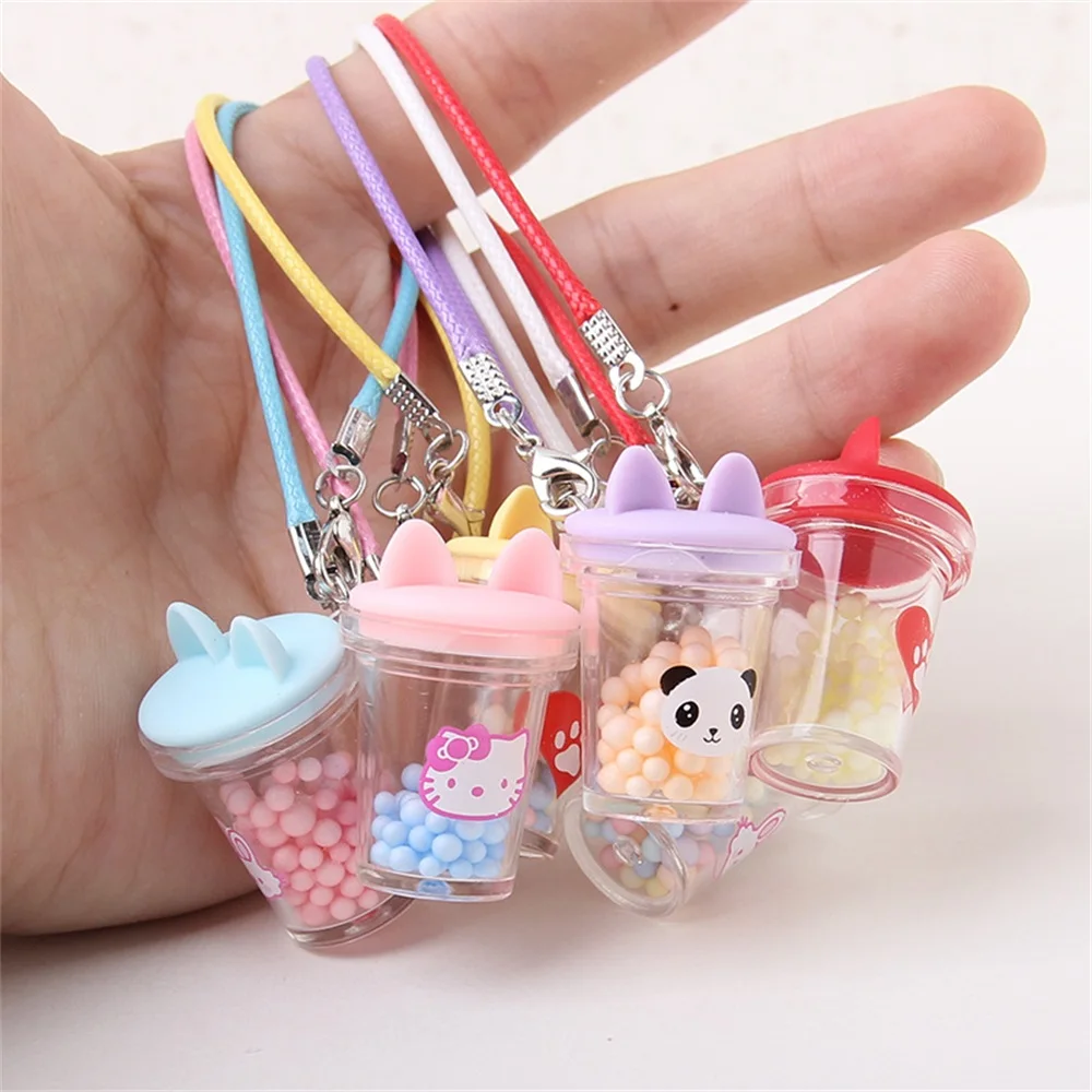 Mini Doll Kettle Pendant Transparent Water Cup for OB11 Dollhouse Scene Accessories BJD Dress Up Toys