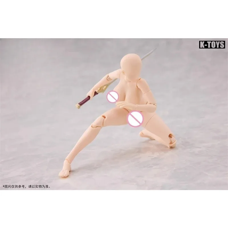 【2025 Q4】 K-TOYS KT02 Superflexibles Mädchen-Gelenk-Manga-Stil im Maßstab 1:12, voller Körper, 6'' weibliches Action-Figur-Puppenmodell