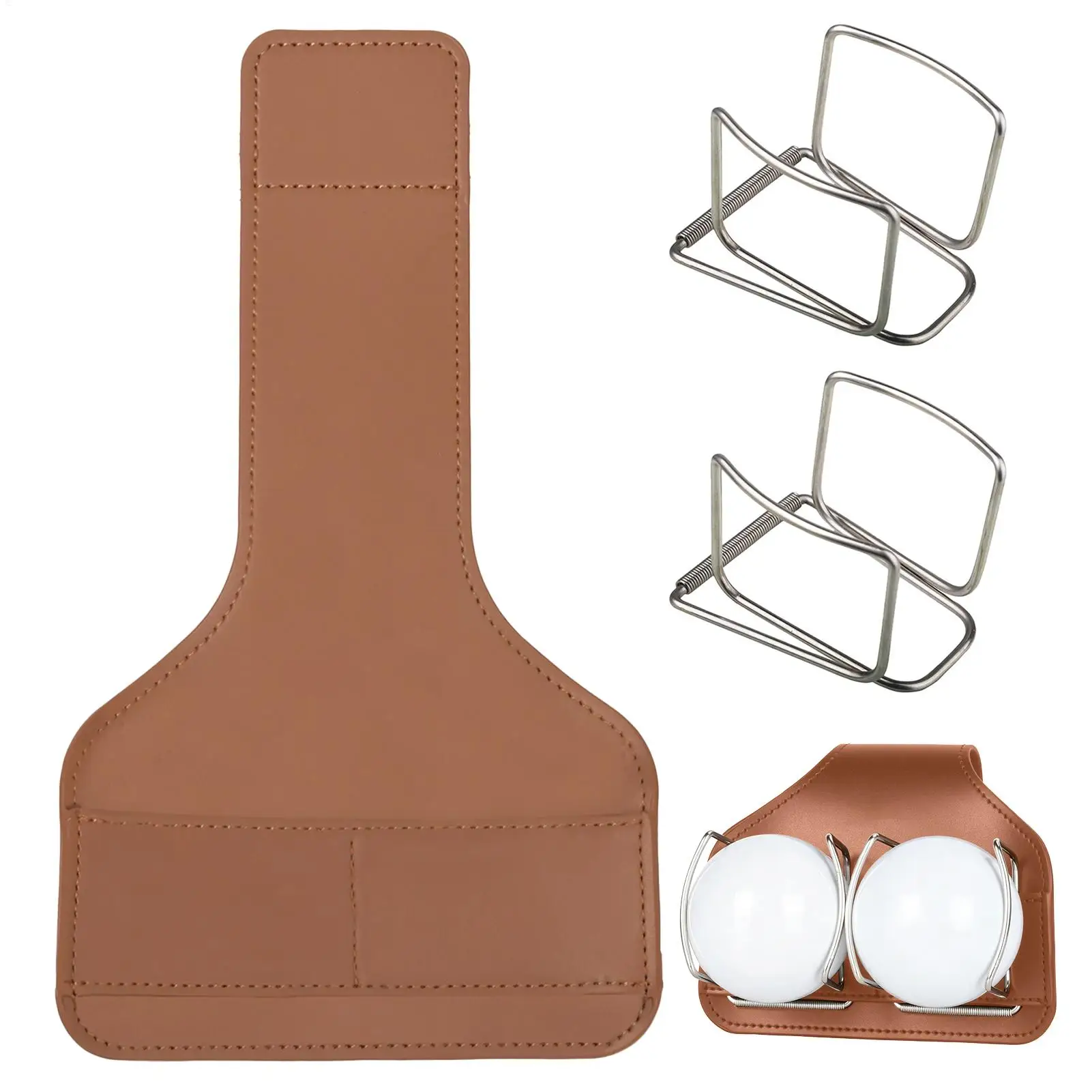 

Держатель для мячей для гольфа на пояс с отстегивающимся зажимом, сумка для хранения аксессуаров для гольфа для гаража, улицы, дома, гольф-полей