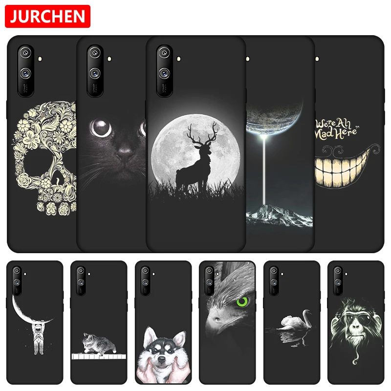 Silicone Case For OPPO Realme C3 Cute Cat Dogs Cartoon Pattern For Reame Relme Realmi Real me C 3 RMX2027 RMX2020 RMX2021 Cover