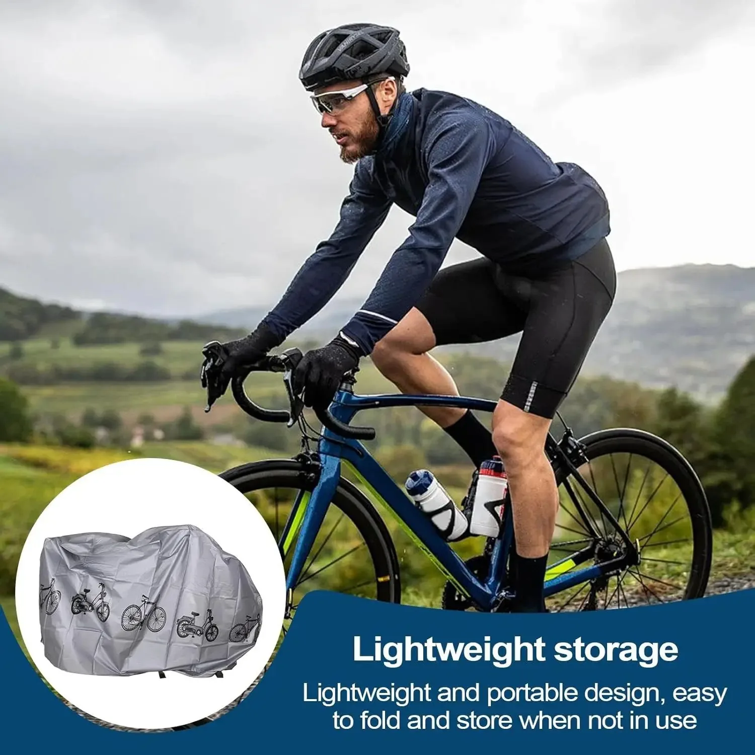 DOMEN Bike Cover Sun Protection Outdoor Waterproof for Bicycle Prevent Rain Bicycle Cover Multifunctional Electric Vehicle Cover