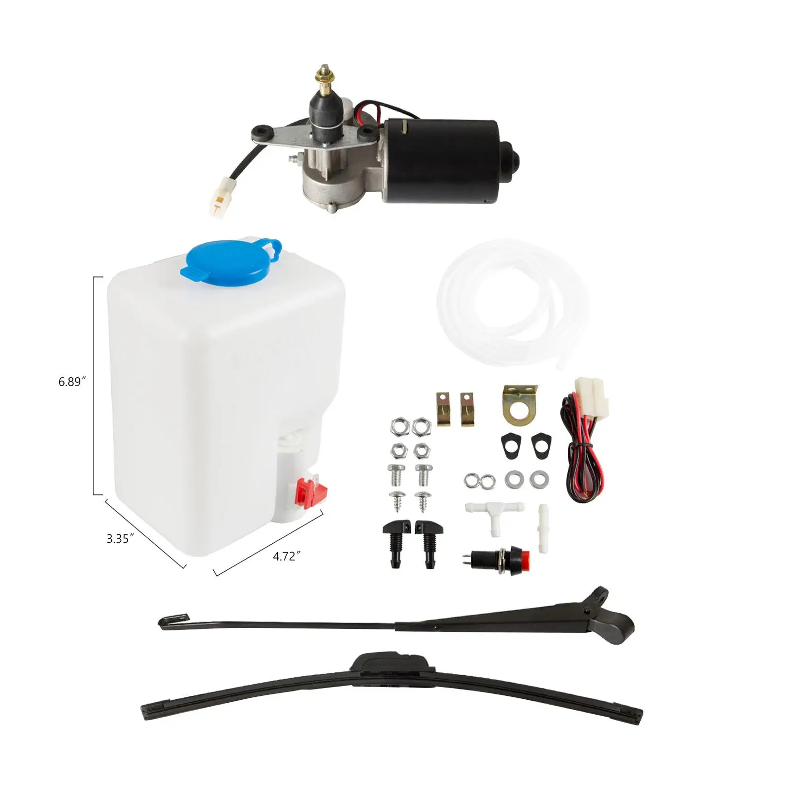 Elektryczny zestaw wycieraczek przedniej szyby UTV 16\" 18\" do Polaris Ranger RZR