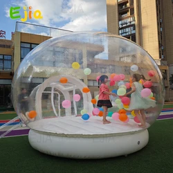 Trampolín de salto, casa de burbujas de 10/13 pies, cúpula de tienda de burbujas inflable con soplador de aire de 1100W, bomba de mano para cumpleaños y fiestas, nuevo