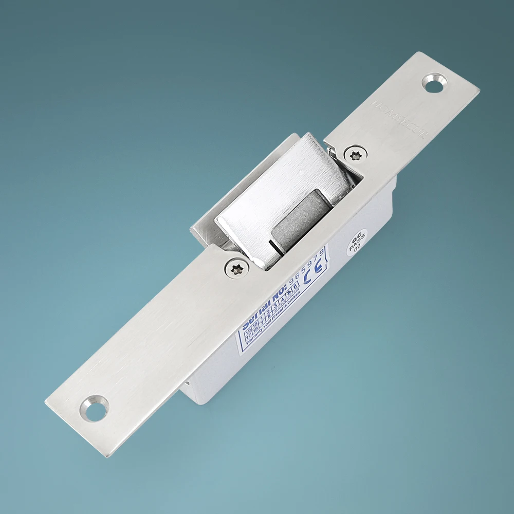 HOMSECUR DC12V Glass Door Security Electric Door Strike Lock For Access Control System Use Fail Safe Mode