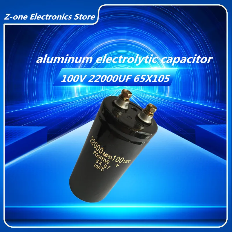 

New 100V 22000UF Original Hitachi Screw Electrolytic Capacitor 100V 22000UF 65X105 Inverter