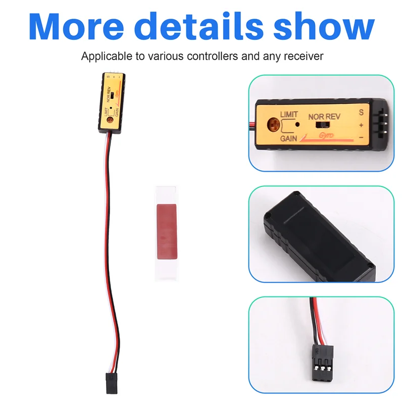 A25P Compact 4.8V-6V Gyro Module For Precision Drift Control In Small RC Cars And Ships
