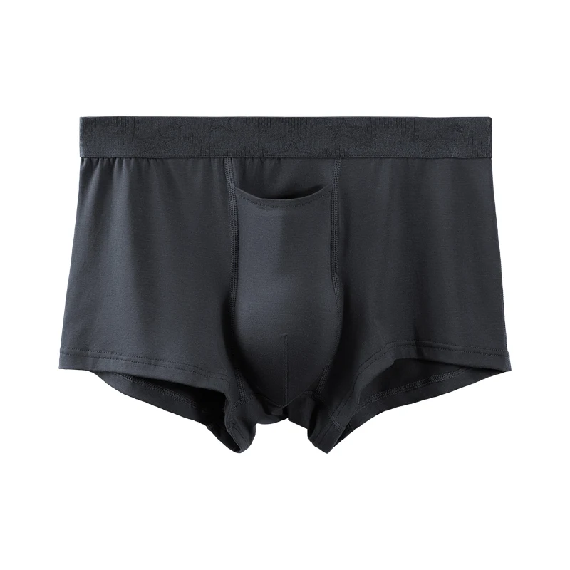 3-Pack of Men's Underwear, Bullet-Type Separated Underwear, Men's Boxer Briefs, Men's Pure Color Boxer Briefs, Breathable Youth