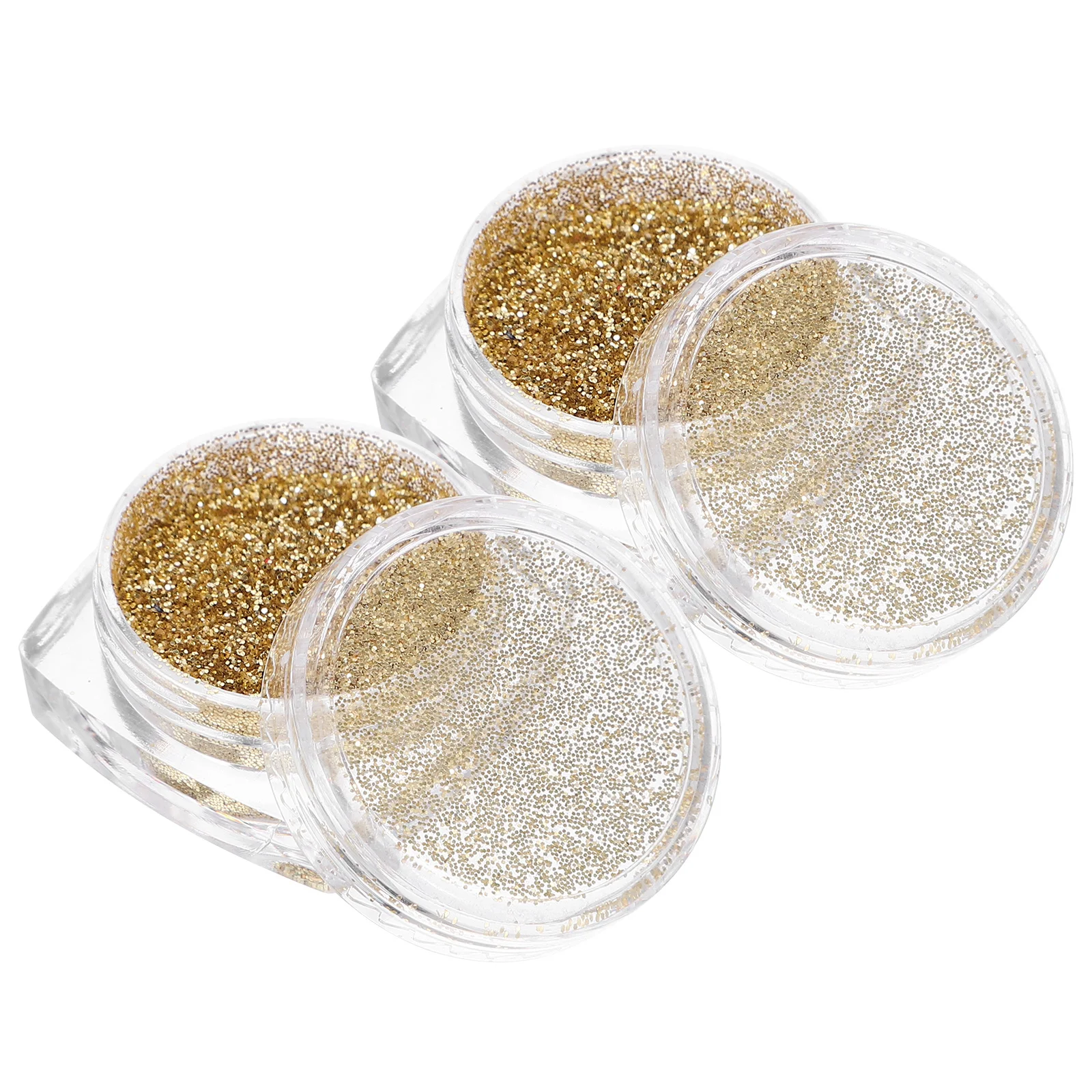 Conjunto de sombras soltas de alto brilho, 2 peças, pigmentos brilhantes sedosos, maquiagem de longa duração para uso profissional e pessoal, pigmento brilhante