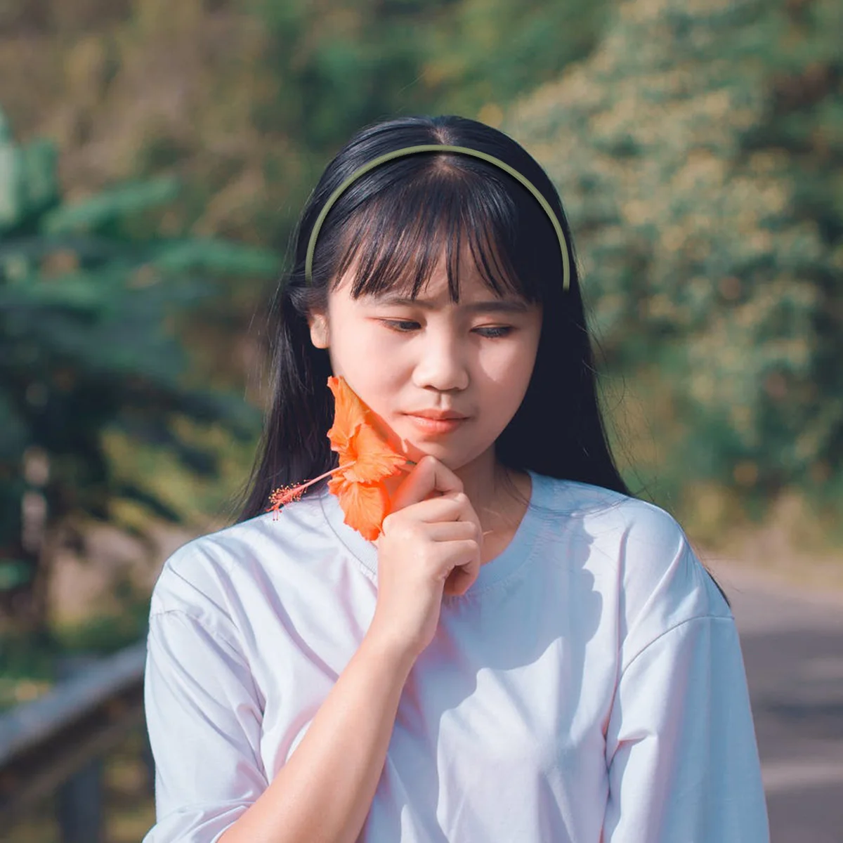 

9Pcs Hair Band Solid Color Toothed Headband Plastic Durable Elastic for Makeup Face Wash Exercise Party Travel Hair Accessories