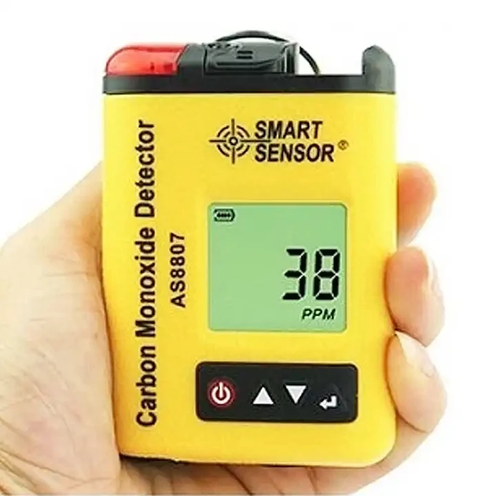 

Mini Portable Clip-on Smart Sensor Co Gas Concentration Monitor Tester Digital Carbon Monoxide Detector AS8807