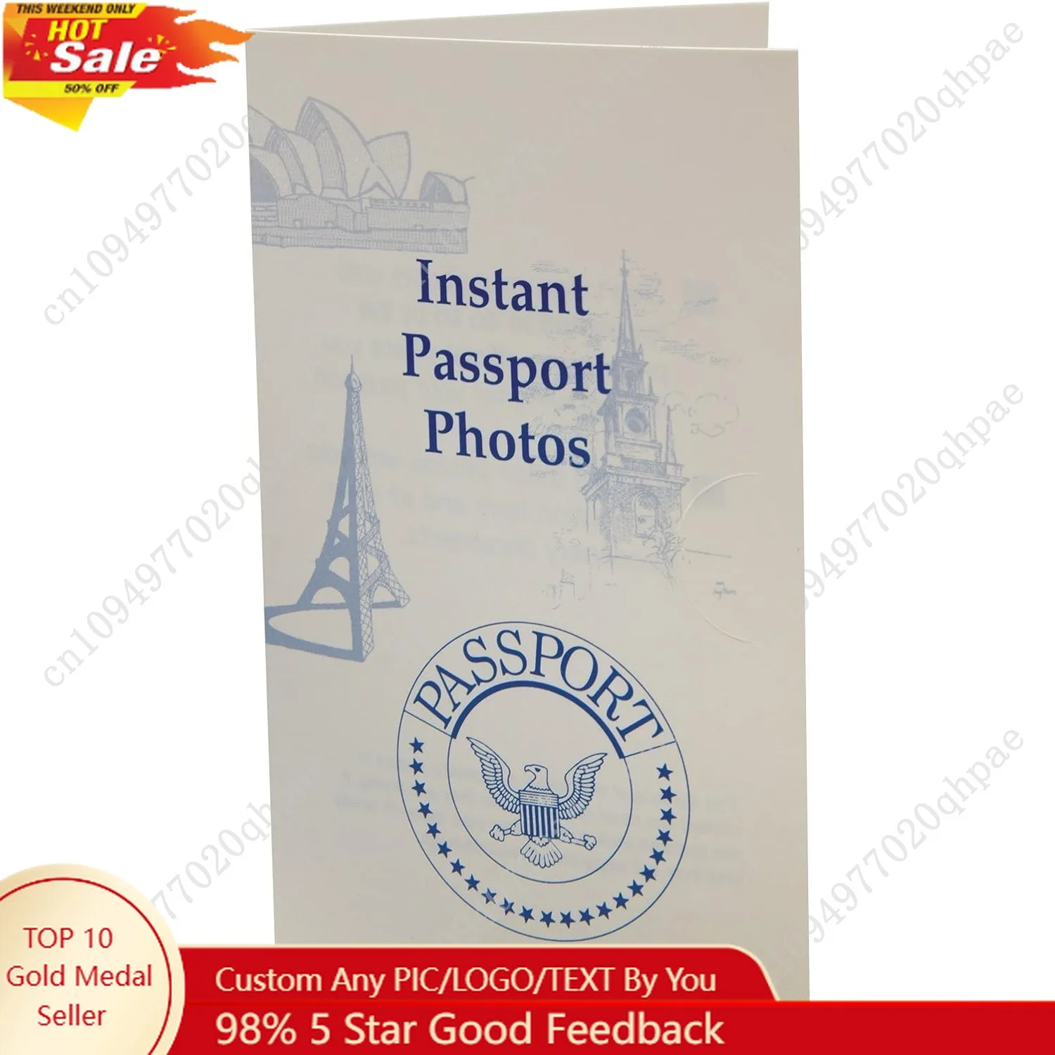 

Neil Enterprises Passport Folders in Off-White - Pack of 100